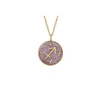 Fossil Collana Placcata Oro Sagittario Scritto Nelle Stelle Jf04846710 - Collana