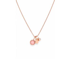 Fossil - Collana Sutton Cuore e Quarzo Rosa - - Accessories - Donna - Rosa - ONE SIZE