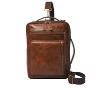 Fossil Convertible Backpack, Pendolari Uomo, Buckner Small Cognac