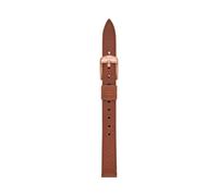 Fossil Cinturino da Donna, 12 mm Litehide in Pelle o Acciaio, Castano