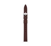 Fossil Cinturino da Donna, 12 mm Litehide in Pelle o Acciaio, Marrone Scuro