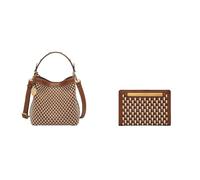 Fossil Donna Jessie Borsa in similpelle marrone e portafoglio Liza, Set