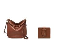 Fossil Donna Jolie Borsa in pelle marrone e portafoglio Harwell, Set