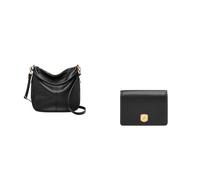 Fossil Donna Jolie Borsa in pelle nera e portafoglio Lennox, Set