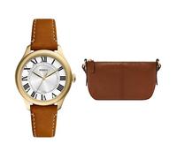 Fossil Donna Orologio in Pelle Marrone Gilmore e Borsa Jolie Marrone, Set