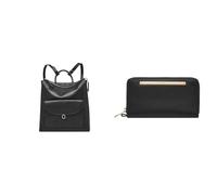 Fossil Donna Parker Borsa in pelle nera e portafoglio Liza, Set