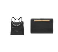 Fossil Donna Parker Borsa in pelle nera e portafoglio Liza, Set