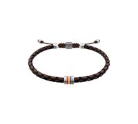Fossil Everett Bracciale da Uomo in Pelle Marrone, JF05022040
