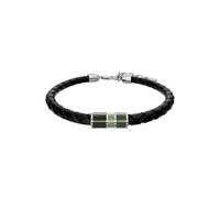 Fossil Everett Bracciale da Uomo in Pelle Nera, JF05024040