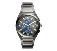 Fossil Everett Chronograph Orologio da uomo, movimento cronografo, cassa in acciaio inossidabile Gunmetal da 42 mm con bracciale in acciaio inossidabile, FS5830, Grigio scuro
