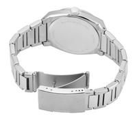 Fossil Orologio Everett da uomo, Movimento al quarzo con data a tre lancette e cinturino in pelle o acciaio inossidabile, 42 mm, Verde scuro