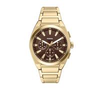 Fossil Everett Uomo Orologio in acciaio inossidabile color oro 44MM, FS6184