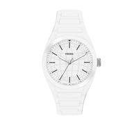 Fossil Everett Uomo Orologio in plastica bianco 42MM, FS6176