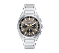 Fossil Everett Watch for Men, Quartz Chronograph Movement with Stainless Steel or Leather Strap