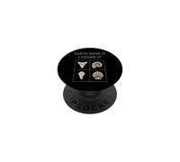 Fossil Finds Collection - Ammonite, dente di squalo, idea regalo PopSockets PopGrip Adesivo