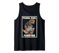 Fossil Fuel Forever T-Rex V8 Engine Anti EV Car Ragazzi Umorismo Canotta