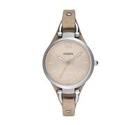 Fossil Orologio da donna, Georgia, movimento al quarzo, cassa in acciaio 32 mm con cinturino in vera pelle, ES2830