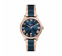 Fossil Gilmore Orologio Donna, Movimento al Quarzo Tre Lancette Data con cinturino in acciaio inossidabile o pelle
