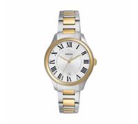 Fossil Harlow Orologio da Donna, Movimento al quarzo con Cinturino in acciaio inossidabile o in pelle, 38 mm, Argento e Oro