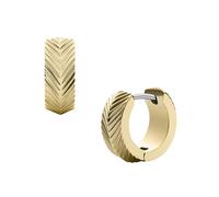 Fossil Harlow Orecchini Cerchio Placcati Oro Jf04116710 - Orecchini