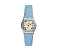 Fossil Harlow Orologio da donna in pelle blu chiaro a tre lancette, Blu