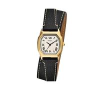 Fossil Harlow Orologio da donna in pelle nera a tre lancette, nero