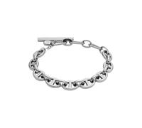 Fossil Heritage JA7244040 - Bracciale da donna in acciaio inossidabile, taglia unica, in acciaio inossidabile, non è una pietra preziosa, talla única, Acciaio inossidabile, Nessuna pietra preziosa, Argento Più Scuro