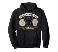 Fossil Hunter Dad Paleontologia Megalodon Felpa con Cappuccio