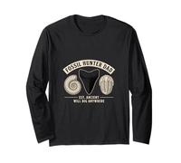 Fossil Hunter Dad Paleontologia Megalodon Maglia a Manica