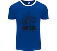 Fossil Hunters Club Palaeontology Dinosaurs Uomo Ringer T-Shirt
