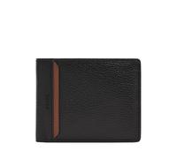 Fossil Huntington, Portafoglio Bi-Fold da Uomo, Nero, s