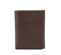 Fossil Ingram, Portafoglio Bi-Fold da Uomo, Marrone ruggine, s