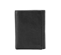 Fossil Ingram, Portafoglio Tri-Fold da Uomo, Nero, s