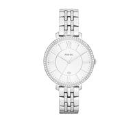 Fossil Jacqueline Orologio per donna, movimento al quarzo con cinturino in acciaio inossiperbile e pelle, Tono argento