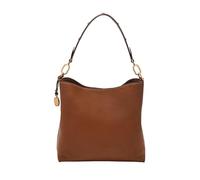 Fossil Jessie Bucket Shoulder Bag, Borsa a Tracolla Donna, Marrone Medio Grande, Large