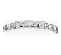 Fossil Bracciale Da Uomo, Lunghezza: 205 mm, Larghezza: 42 mm, Altezza: 9 mm Bracciale In Acciaio Inossidabile Argento, JF04411040, Nero e Argento