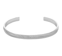 Fossil Bracciale manchette Harlow Linear Texture da donna in acciaio, JF04665040
