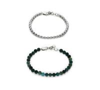 Fossil Bracciale JF04940SET - Acciaio inox Argento Uomo One Size