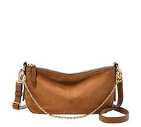Fossil Jolie, borsa a tracolla in pelle o pelle scamosciata marrone per donna