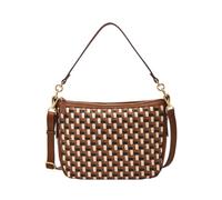 Fossil Jolie, borsa a tracolla in pelle o pelle scamosciata marrone per donna, Marrone Castano