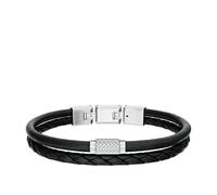 Fossil Leather double Bracciale da uomo JF04989040