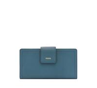 Fossil Logan Borsa in pelle o nylon per donna, Blu bacca, 17.15 cm L x 1.91 cm W x 8.89 cm H