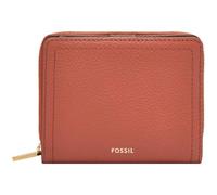 Fossil Logan Portafoglio clutch in pelle o poliestere per donna, 11.13 cm L x 2.54 cm W x 8.89 cm H, Marrone rustico