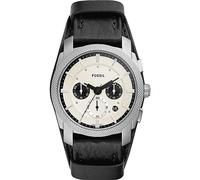 Fossil Machine Uhr für Herren, 42mm Quarz-Chronographenwerk mit Edelstahl- Oder Lederarmband