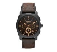 Fossil Machine Watch for Men, 45mm Quartz Chronograph Movement with Stainless Steel or Leather Strap