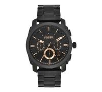 Fossil Machine Watch for Men, 45mm Quartz Chronograph Movement with Stainless Steel or Leather Strap