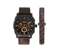 Fossil Machine Watch for Men, 45mm Quartz Chronograph Movement with Stainless Steel or Leather Strap
