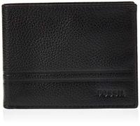 Fossil Men's Wilder Flip Id Bifold Leather Wallet - Black