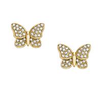 Fossil - Orecchini a farfalla Sutton Pavé - - Accessories - Donna - Giallo - ONE SIZE