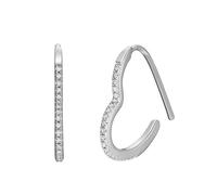 Fossil Orecchini Cuore Cristalli Ja7230040 - Orecchini